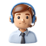 3D Customer Support Icon